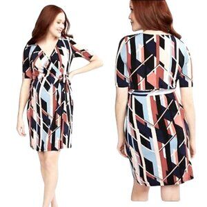 Women's Motherhood Maternity Wrap Dress, size medium (maternity)